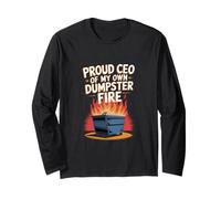 Proud CEO of My Dumpster Fire - Humour de travail amusant Manche Longue