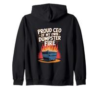 Proud CEO of My Dumpster Fire - Humour de travail amusant Sweat à Capuche