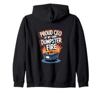 Proud CEO of My Dumpster Fire - Humour de travail amusant Sweat à Capuche