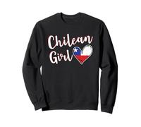 Proud Chilean Girl Chile Flag Chilean Girlfriend Wife Sweatshirt