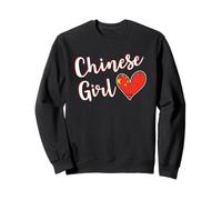 Proud Chinese Girl China Flag Chinese Girlfriend Wife Sweatshirt