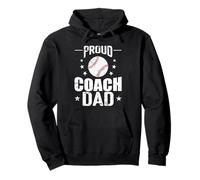 Proud Coach Dad Baseball Trainer Sports Père Sweat à Capuche