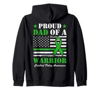 Proud Dad Conscience au Syndrome de paralysie cérébrale Vert Sweat à Capuche