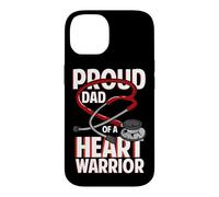 Proud Dad of A Heart Warrior Défaut du Cœur Guerrier Père Coque pour iPhone 14