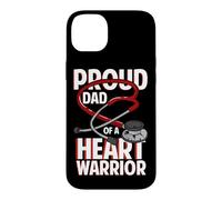 Proud Dad of A Heart Warrior Défaut du Cœur Guerrier Père Coque pour iPhone 14 Plus