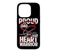 Proud Dad of A Heart Warrior Défaut du Cœur Guerrier Père Coque pour iPhone 14 Pro