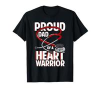 Proud Dad of A Heart Warrior Défaut du Cœur Guerrier Père T-Shirt