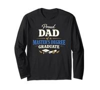 Proud Dad of a Master's Degree Graduate Graduation Manche Longue