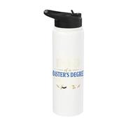 Proud Dad of a Master's Degree Graduate Graduation Stainless Steel Insulated Water Bottle