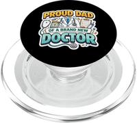 Proud Dad of A New Doctor Graduation Père Parent Fille PopSockets PopGrip pour MagSafe