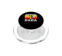 Proud Dada Dad LGBTQ Rainbow Flag LGBT Pride Month PopSockets PopGrip pour MagSafe
