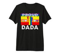 Proud Dada Dad LGBTQ Rainbow Flag LGBT Pride Month T-Shirt Haut de Gamme