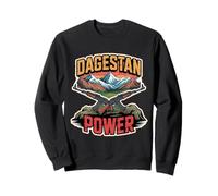 Proud Dagestan Map, Dagestan Mountains, Dagestan Flag Sweatshirt