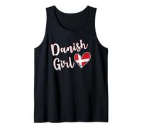 Proud Danish Girl Denmark Flag Danish Girlfriend Wife Débardeur