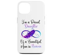 Proud Daughter of a Beautiful Mom in Heaven Infinity Feather Coque pour iPhone 13