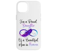 Proud Daughter of a Beautiful Mom in Heaven Infinity Feather Coque pour iPhone 14 Plus