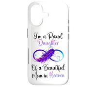 Proud Daughter of a Beautiful Mom in Heaven Infinity Feather Coque pour iPhone 17