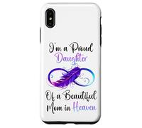 Proud Daughter of a Beautiful Mom in Heaven Infinity Feather Coque pour iPhone XS Max
