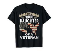 Proud Daughter Veteran Noting Scares Patriotic Veterans Day T-Shirt