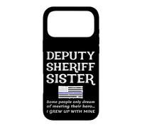 Proud Deputy Sheriff Sister Brother Citation Phrase Coque pour iPhone 17 Pro Max