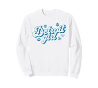 Proud Detroit Girl, rétro et Groovy City Sweatshirt