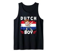 Proud Dutch Boy Dab Pose Dutch Son Guy Netherlands Flag Débardeur