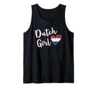 Proud Dutch Girl Netherlands Flag Dutch Girlfriend Wife Débardeur