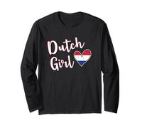 Proud Dutch Girl Netherlands Flag Dutch Girlfriend Wife Manche Longue