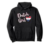 Proud Dutch Girl Netherlands Flag Dutch Girlfriend Wife Sweat à Capuche