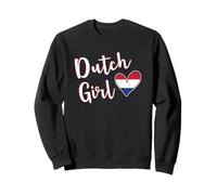 Proud Dutch Girl Netherlands Flag Dutch Girlfriend Wife Sweatshirt