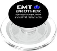 Proud EMT Brother Emergency Medical Technician Sister PopSockets PopGrip pour MagSafe