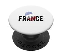 Proud France Identity Flag Fingerprint Heritage Gift Travel PopSockets PopGrip Adhésif
