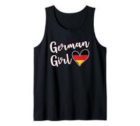 Proud German Girl Germany Flag German Girlfriend Wife Débardeur