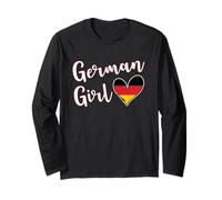 Proud German Girl Germany Flag German Girlfriend Wife Manche Longue