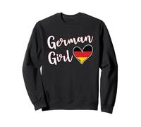 Proud German Girl Germany Flag German Girlfriend Wife Sweatshirt