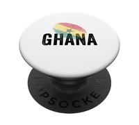 Proud Ghana Identity Flag Fingerprint Heritage Gift Travel PopSockets PopGrip Adhésif