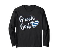 Proud Greek Girl Greece Flag Greek Girlfriend Wife Manche Longue