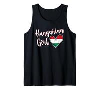 Proud Hungarian Girl Hungary Flag Hungarian Girlfriend Wife Débardeur