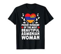 Proud Husband of Beautiful Armenian Wife Armenia Flag T-Shirt