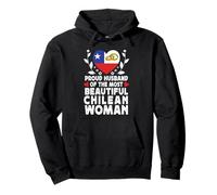 Proud Husband of Beautiful Chilean Wife Chile Flag Sweat à Capuche