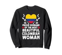 Proud Husband of Beautiful Colombian Wife Colombia Flag Sweatshirt