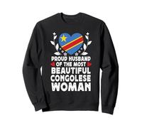 Proud Husband of Beautiful Congolese Wife Congo Flag Sweatshirt