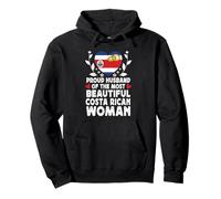 Proud Husband of Beautiful Costa Rican Wife Costa Rica Flag Sweat à Capuche