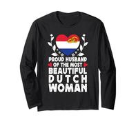 Proud Husband of Beautiful Dutch Wife Netherlands Flag Manche Longue