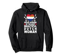 Proud Husband of Beautiful Dutch Wife Netherlands Flag Sweat à Capuche