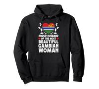 Proud Husband of Beautiful Gambian Wife Gambia Flag Sweat à Capuche