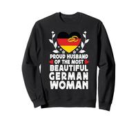 Proud Husband of Beautiful German Wife Germany Flag Sweatshirt
