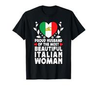 Proud Husband of Beautiful Italian Wife Italy Flag T-Shirt
