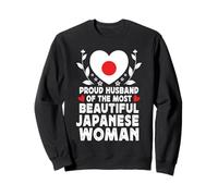 Proud Husband of Beautiful Japanese Wife Japan Flag Sweatshirt