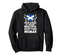Proud Husband of Beautiful Scottish Wife Scotland Flag Sweat à Capuche